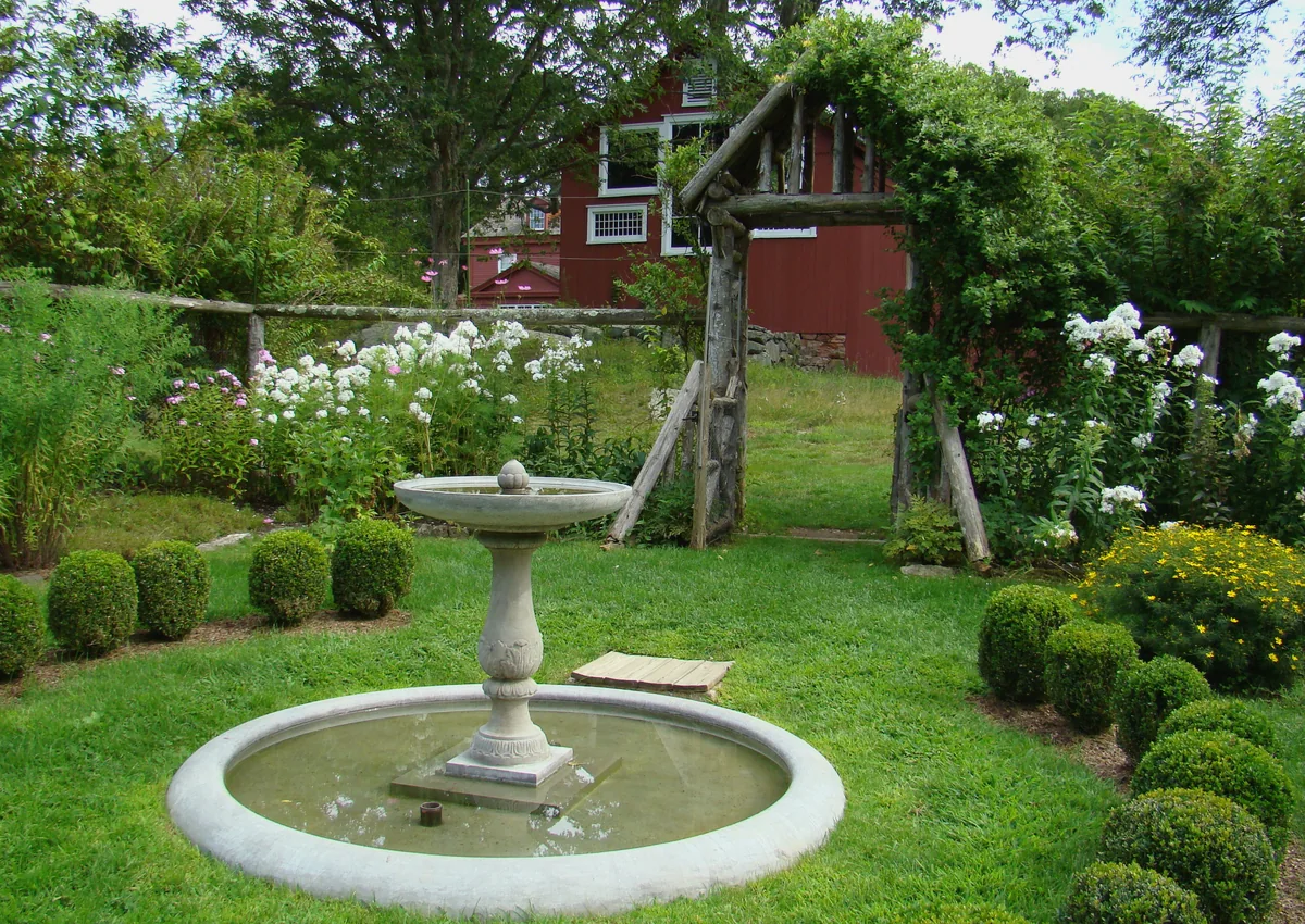 Original abstract placeholder artwork for Courtyard transformation